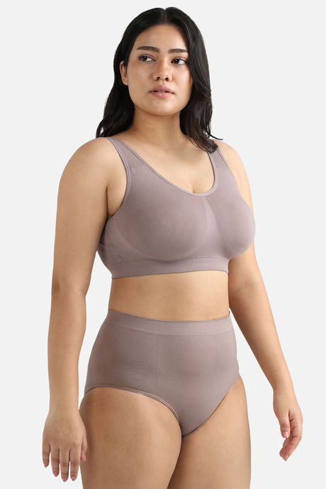 Wacoal  Non-Wired Full Coverage Bralette Bra - Light Brown — image 4